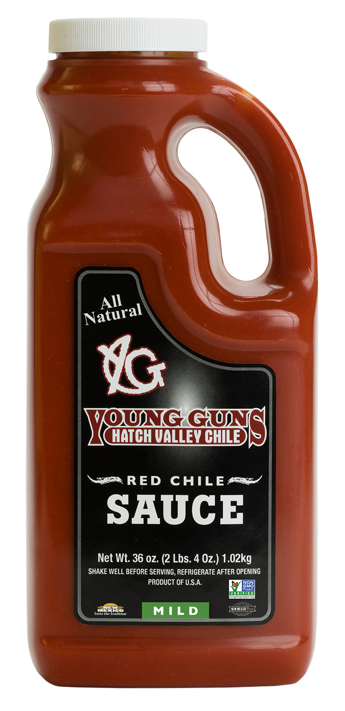 Hatch Valley Red Chile Sauce 36oz. 3 Shelf Stable Jugs